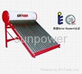 non pressure solar water heater