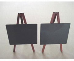 Small wood blackboard with three legs