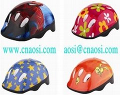 Skate helmet-head guard