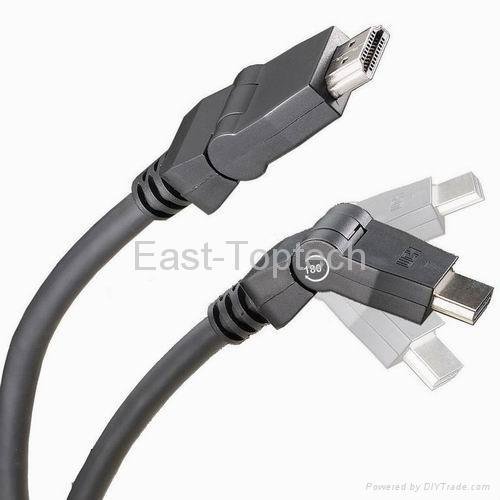 Rotatable HDMI Cable