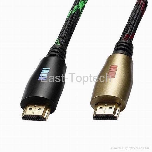High Speed LED Glittering HDMI Cable 