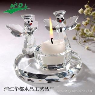 crystal candlestick/candle holder HD-T014