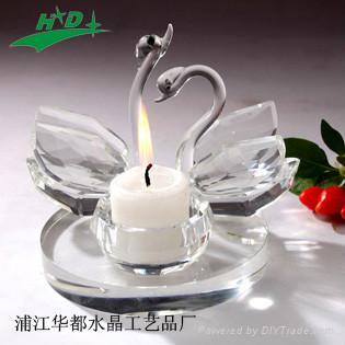 crystal candlestick/candle holder HD-T017