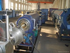  PE Carbon Spiral Reinforcing PE Pipes Production Line