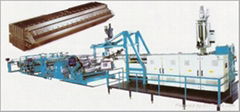 PE Plastic Thick Plates Extruded Prodution Line