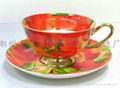 Chaozhou bone china cup and saucer set wholesale 4