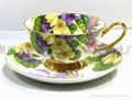 Chaozhou bone china cup and saucer set wholesale 3