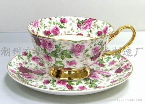 Western-style bone china cup and saucer set wholesale