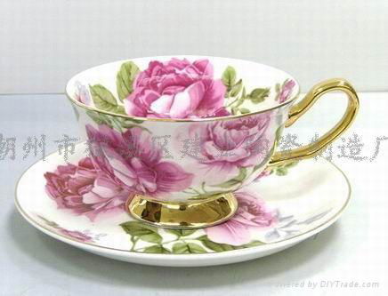 Western-style bone china cup and saucer set wholesale 3