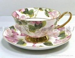 Chaozhou, Guangdong, bone china saucer set