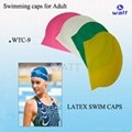 Latex swim cap
