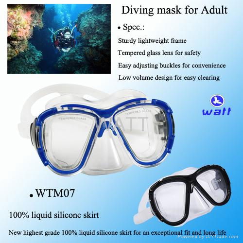 Scuba diving glass