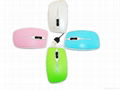 Haidden retractable cable optical mouse 2