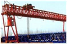Single girder gantry crane with hook for project