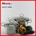 stainless steel 6 pcs cookware set 1