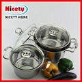 stainless steel 6 pcs cookware set 2