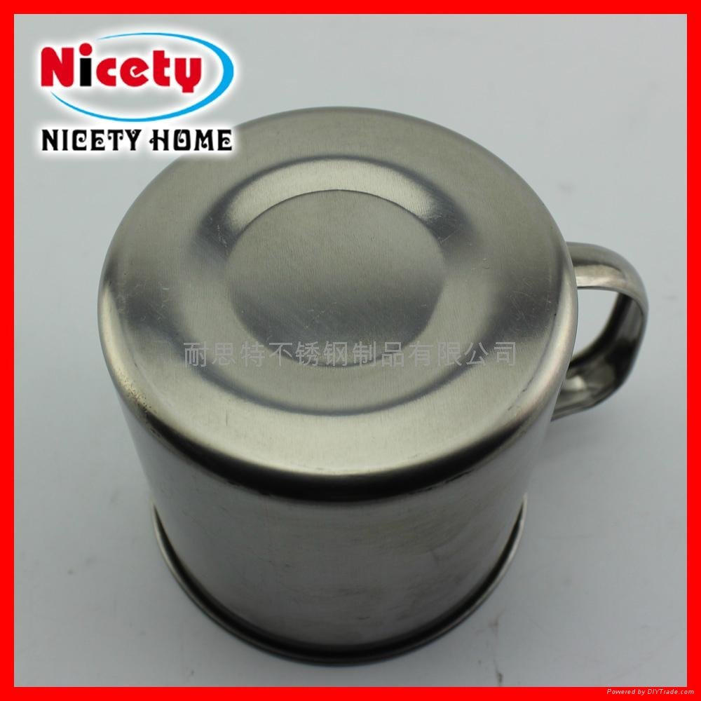 stainless steel mug with fixed handle  3