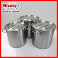 stainless steel sanding straight stock pot 