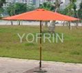 Wooden Outdoor Patio Umbrella 2