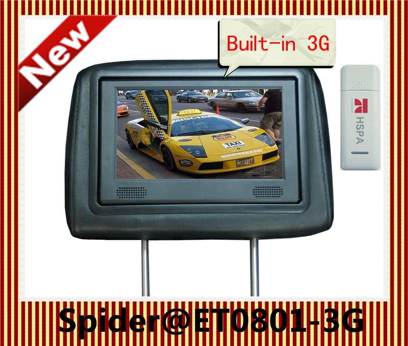EVER SPEED 3G Interactive taxi headrest advertising screen