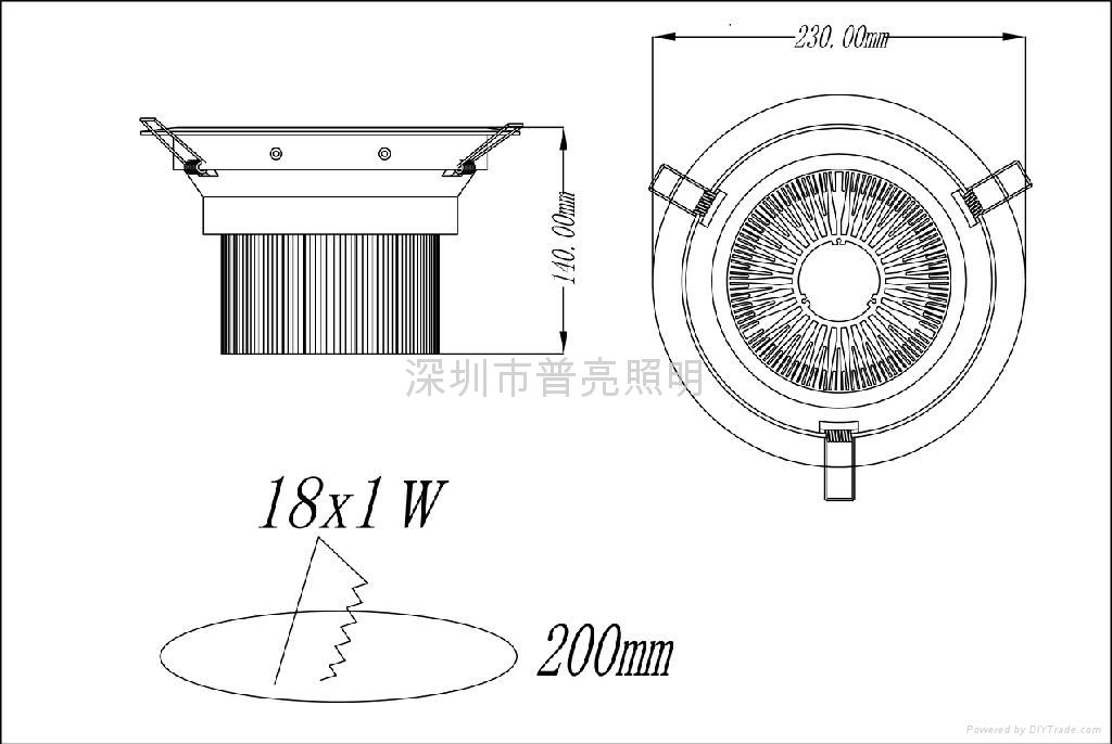 54W LED Downlight 2