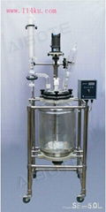 cylindrical glass reactor 30L