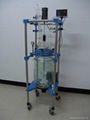 cylindrical glass reactor 50L