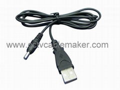 USB to DC cable power cord