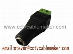 Coax CAT5 To Camera CCTV BNC Video Balun Connector