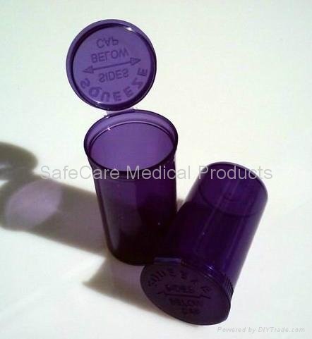 bottle vials Squeeze Pop Top style Ember color 2