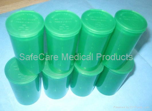 hinged Medicine Pop Top bottle With Child-resistant Cap 2