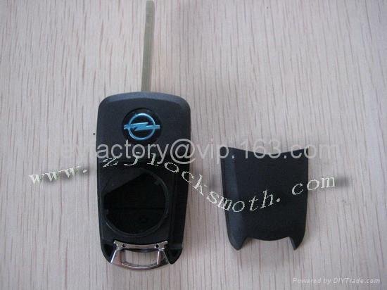 Opel flip remote shell 3button