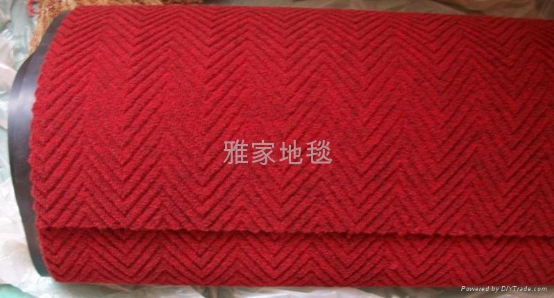 广州地毯厂家-供应比利时进口军舰纹广告地毯 1