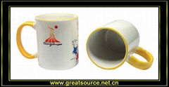 11oz sublimation fringe color mug