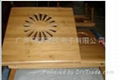 Bamboo folding big fan computer desk