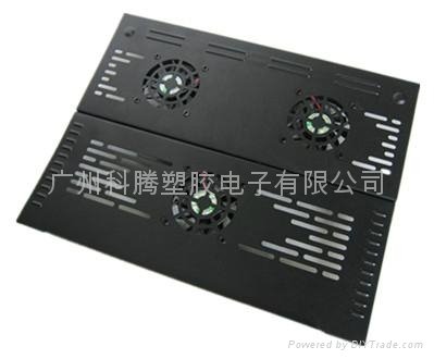 酷统折叠铁板三风扇笔记本电脑散热器