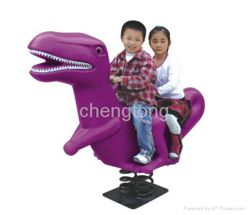 Spring kiddie rider with Various cartoon shapes