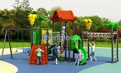 Outdoor playground slide