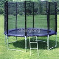 8-16ft trampoline with safety net