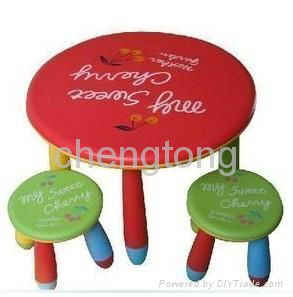 Plastic round table for kindergarten 2