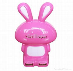 Rabbit shape 4 Port USB HUB 2.0 with