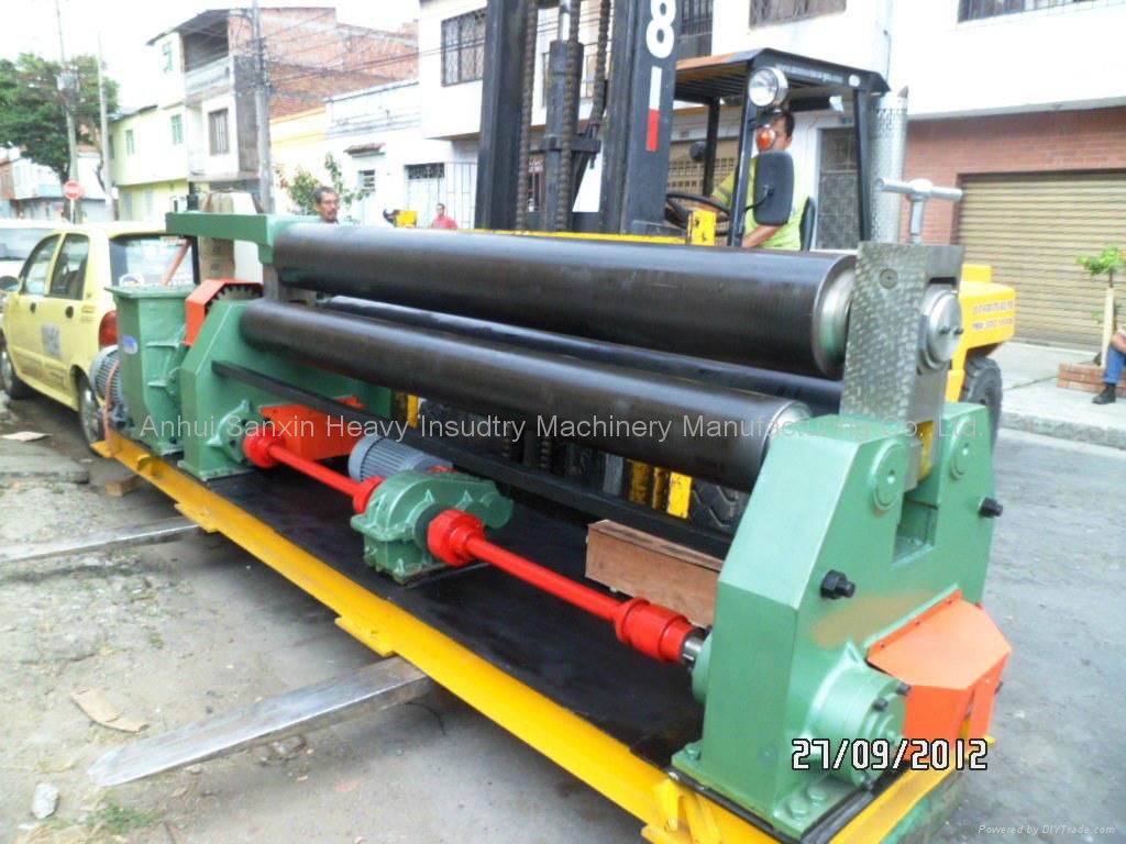 (16x2500mm) Mechanical Three Rollers Plate Rolling Machine 3