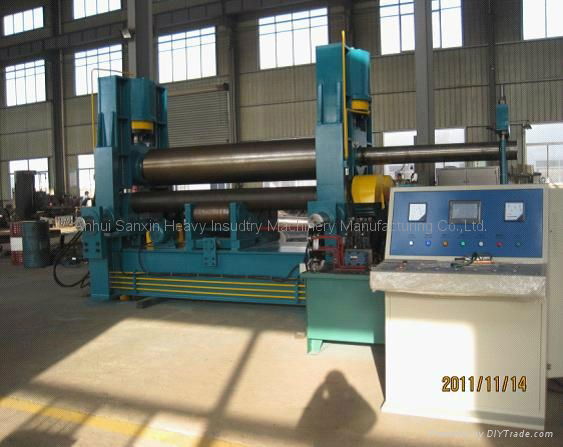 Three rollers plate rolling machine, Hydraulic plate bending machine 2