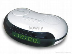 0.6" AM/FM LED Alarm Clock Radio 