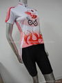 2011 girls short sleeve cycling wear  2