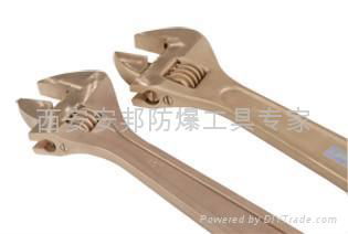 Explosion-proof adjustable wrenches