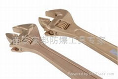 Explosion-proof adjustable wrenches