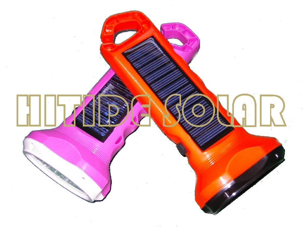 HTD102-5H Waterproof Solar Flashlight 4