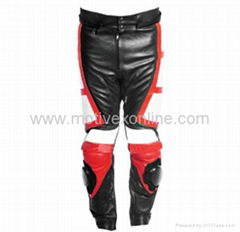 Motorbike Leather Pants-Leather