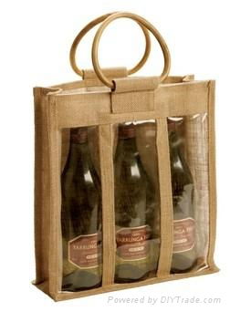 jute wine bag